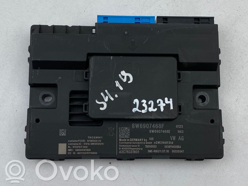 Audi A4 S4 B9 8W Gateway control module 