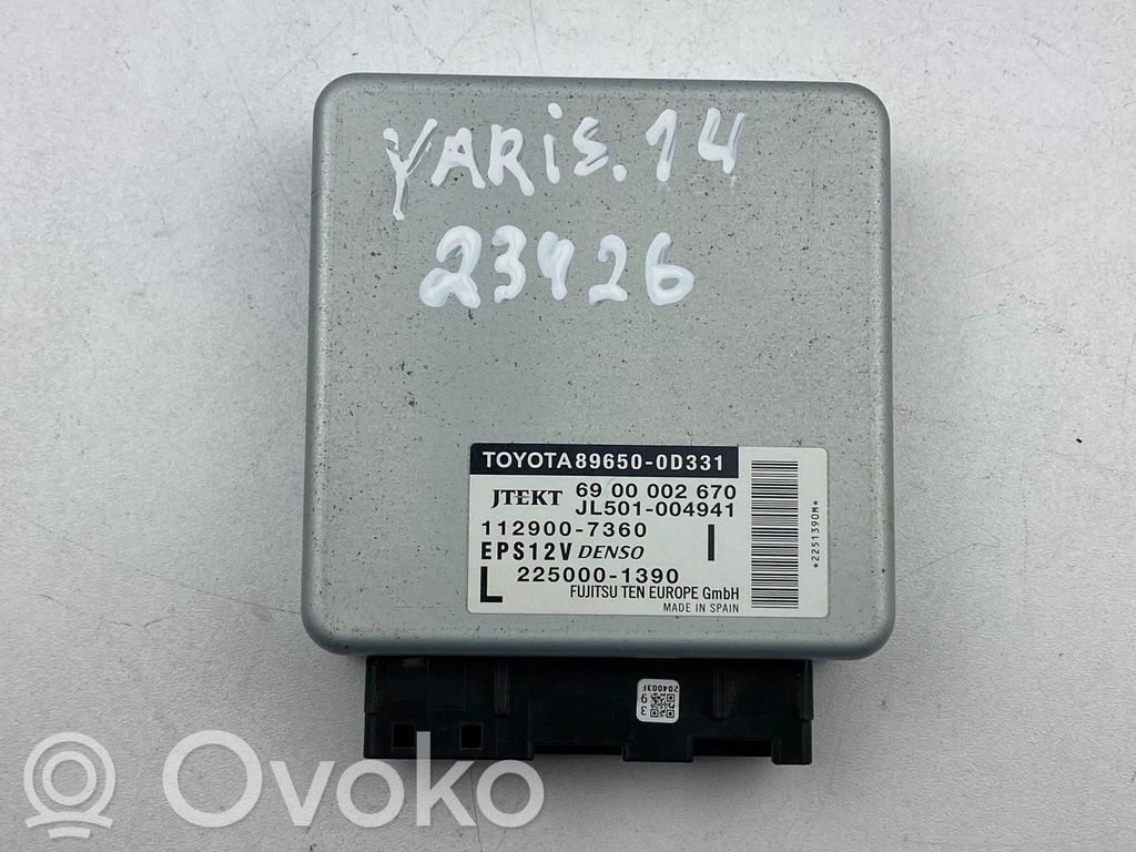 Toyota Yaris Power steering control unit/module 