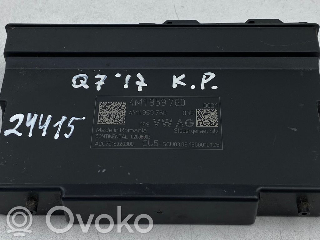Audi Q7 4M Module de commande de siège 