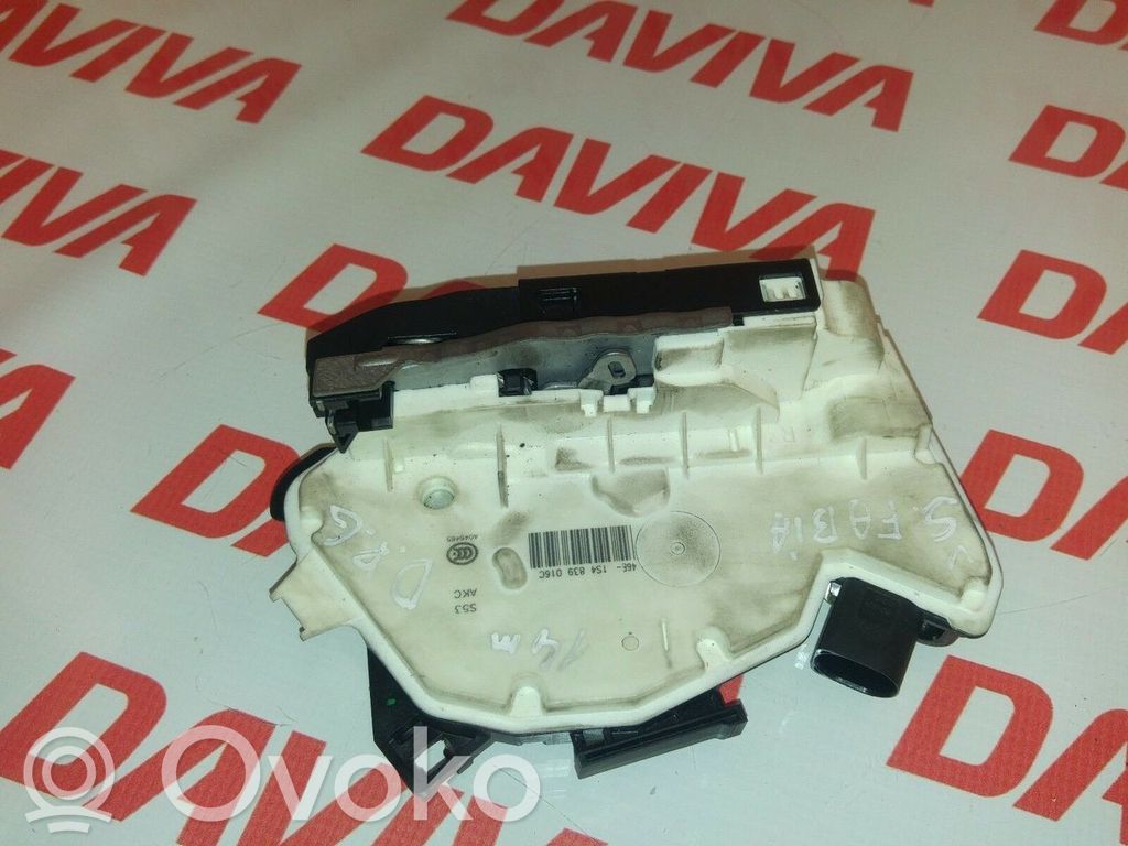 Skoda Fabia Mk2 (5J) Cerradura de puerta trasera 