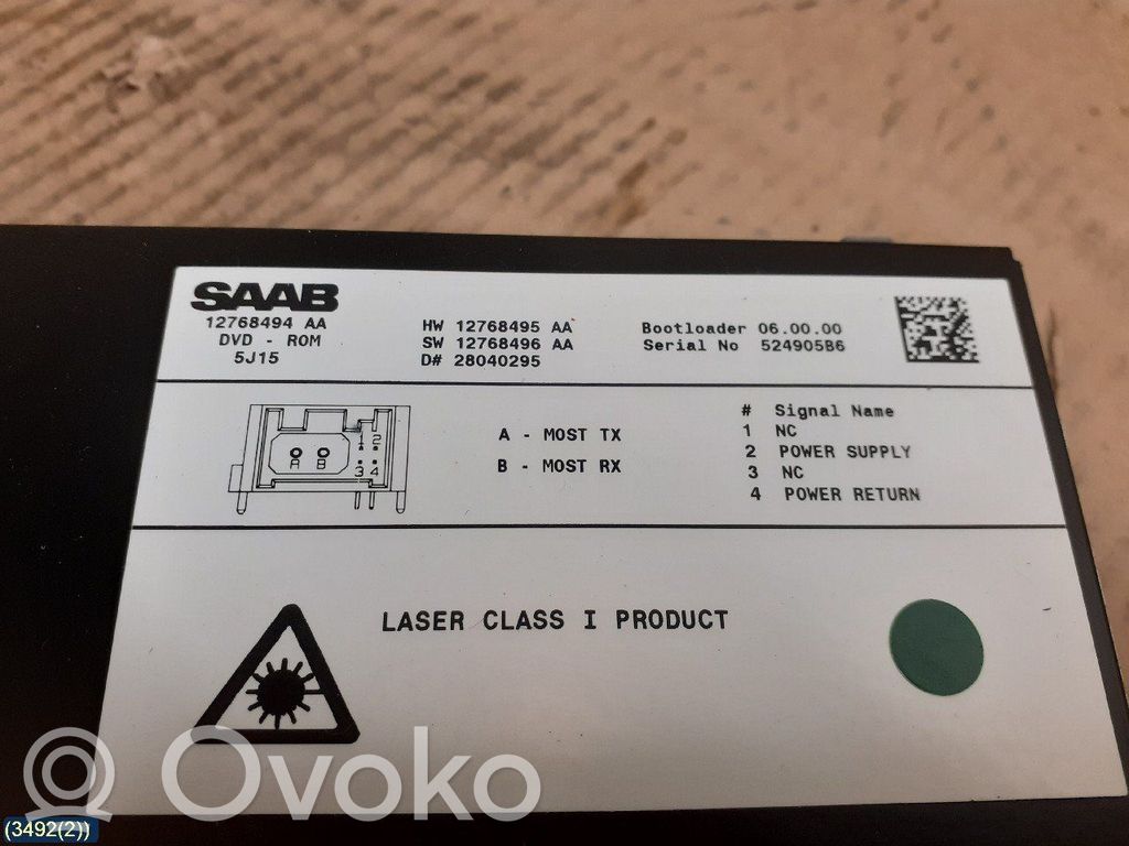 Saab 9-3 Ver2 GPS navigation control unit/module 