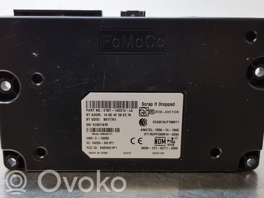 Ford Ecosport Other control units/modules 