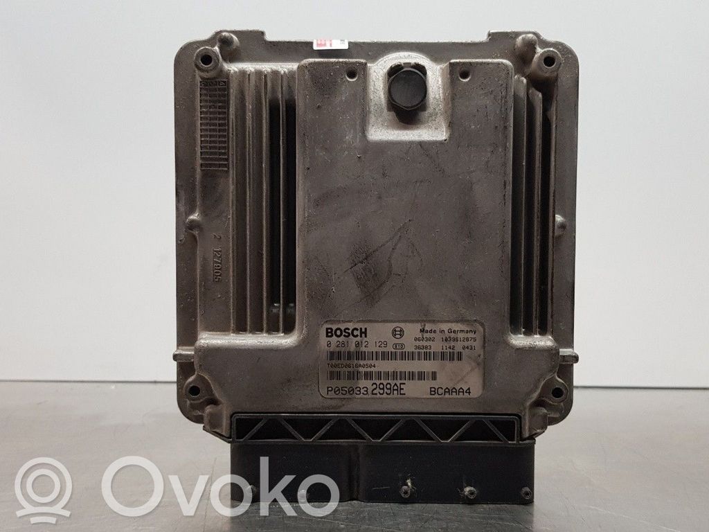 Engine control unit/module   P05033299AE,0281012129