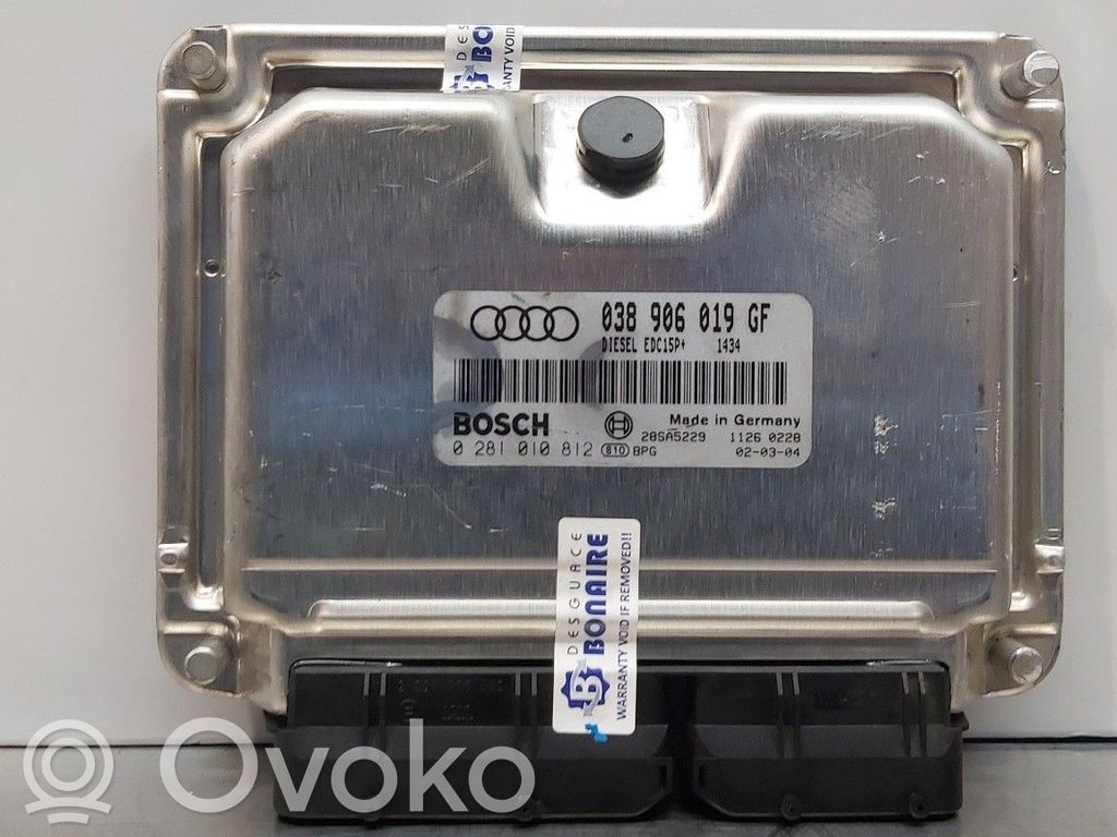 Engine control unit/module   038906019GF,0281010812