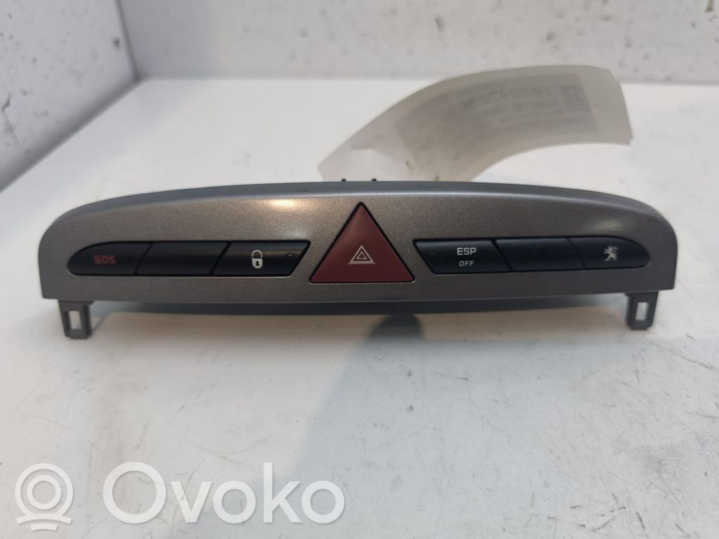 Peugeot 308 Botón interruptor de luz de peligro 