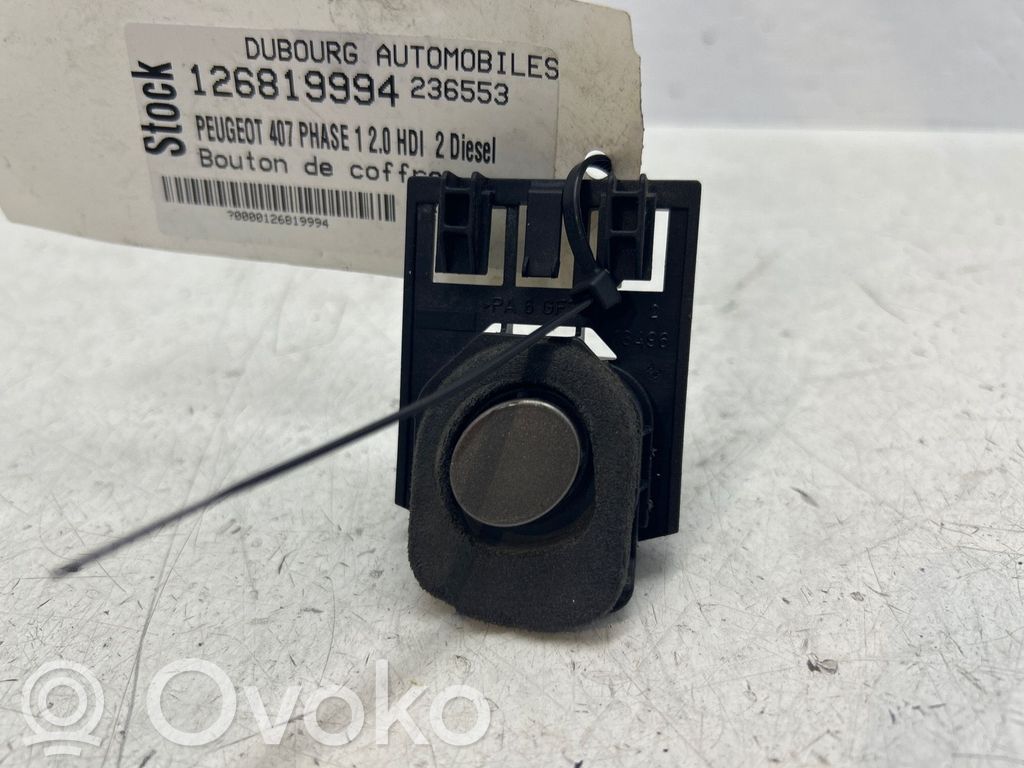 Peugeot 407 Interruptor para abrir la puerta trasera 