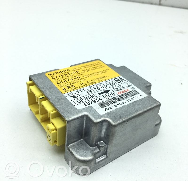 Airbag control unit/module   89170B2360