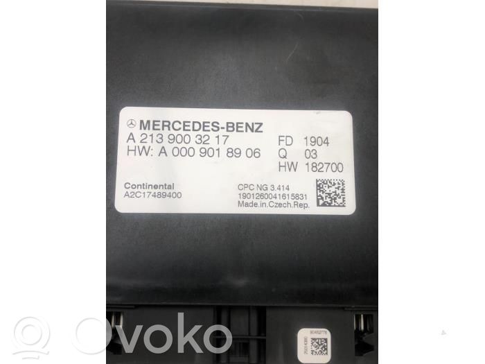 Mercedes-Benz E W213 Module de contrôle de boîte de vitesses ECU 
