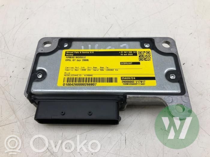 Airbag control unit/module   25820724