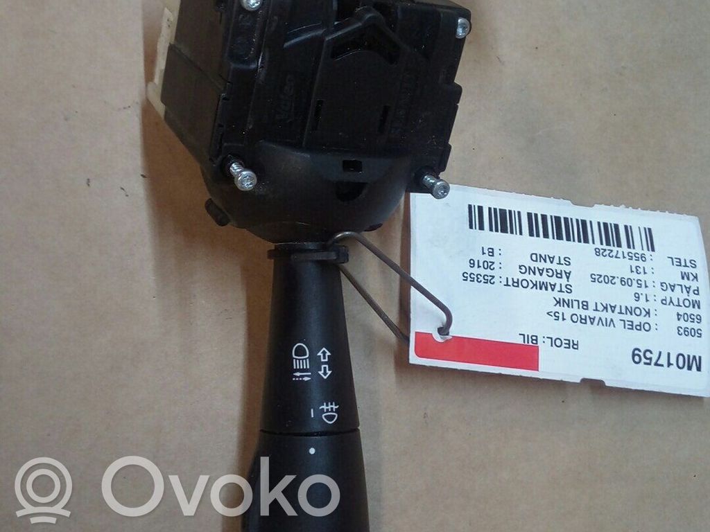 Opel Vivaro Wiper turn signal indicator stalk/switch 