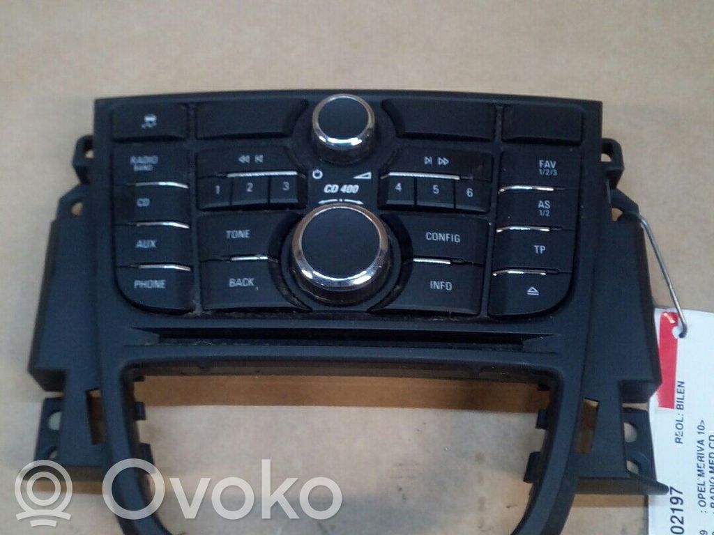 Opel Meriva B GPS navigation control unit/module 