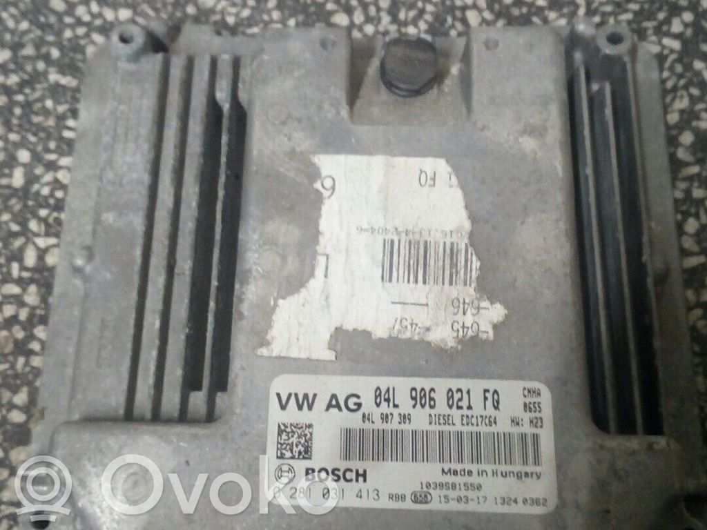 Engine control unit/module   04L906021FQ,04L906021FQ,0281031413,04L906021FQ