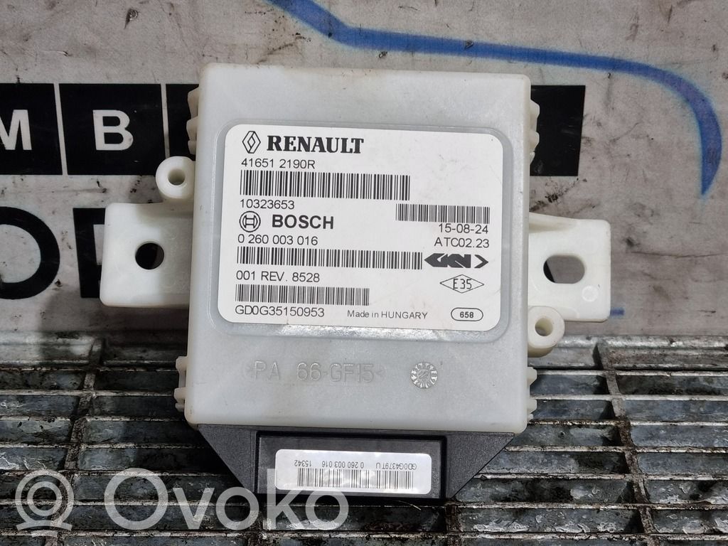 Dacia Duster Other control units/modules 