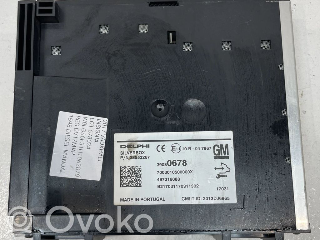 Opel Insignia B Unitate/modul control navigație GPS 