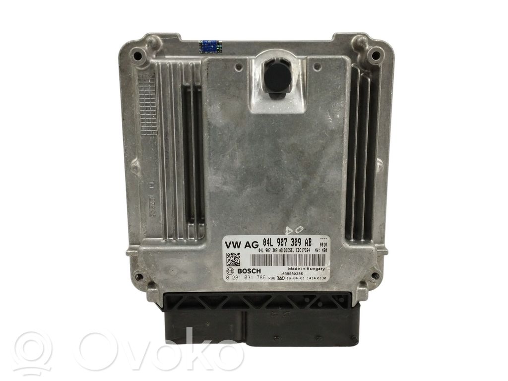 Unidad de control/módulo del motor   04L907309AB,OBSERVARFOTO,0281031786