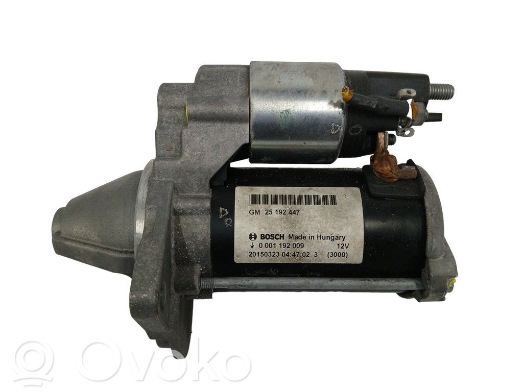 Motor de arranque   25192447,0001192009