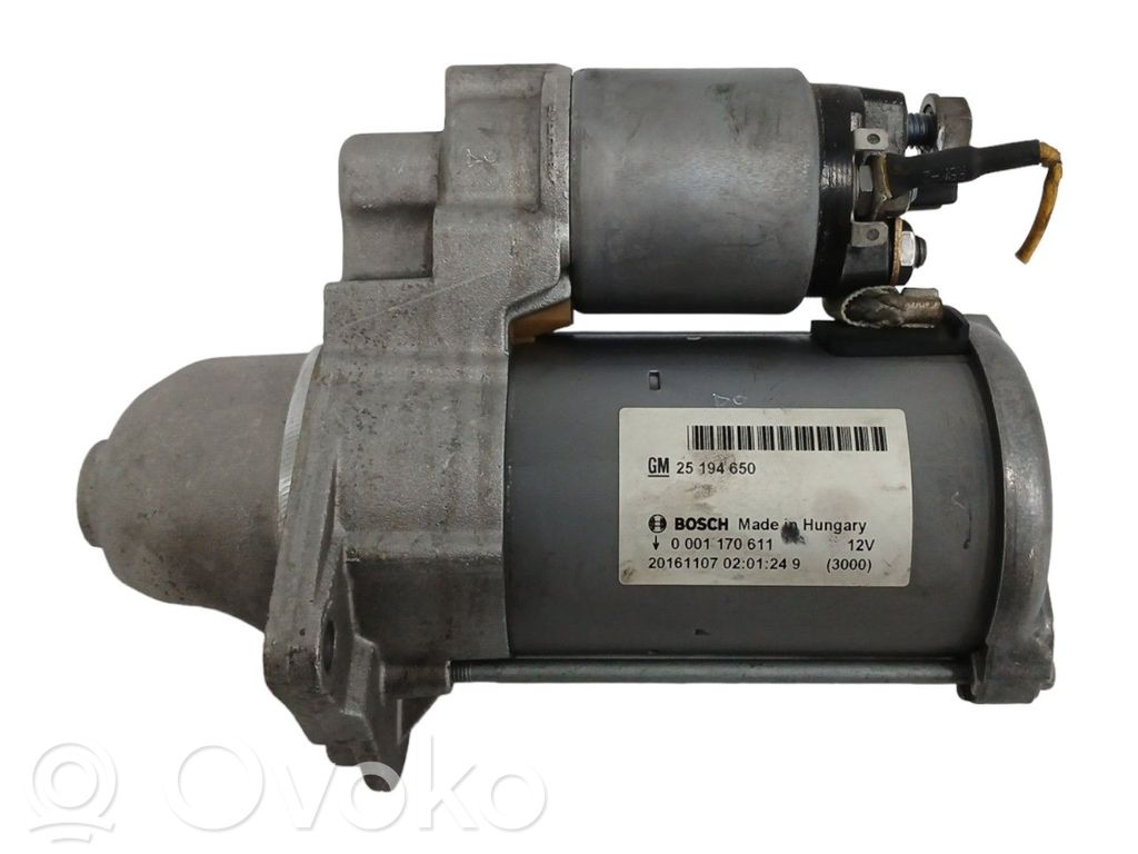 Motor de arranque   25194650,0001170611