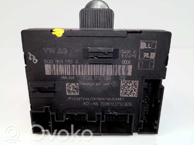 Other control units/modules   5Q0959593A