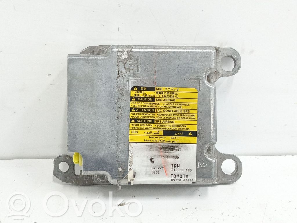 Toyota Yaris Unitate/modul de comandă airbaguri 