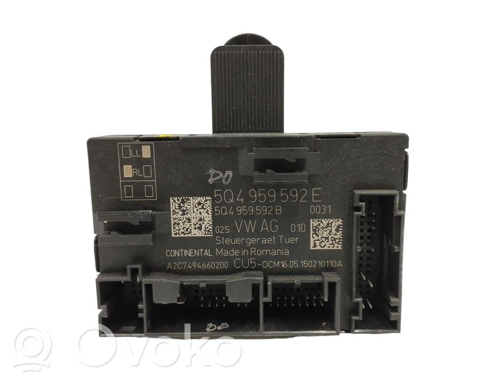Autres unités de commande / modules   5Q4959592E,CONTROLDEPUERTA,A2C7494660200