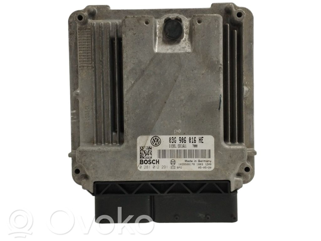 Unidad de control/módulo del motor   03G906016HE,0281012291