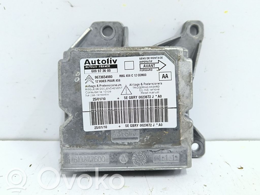Module de contrôle airbag   9673654980,609973600