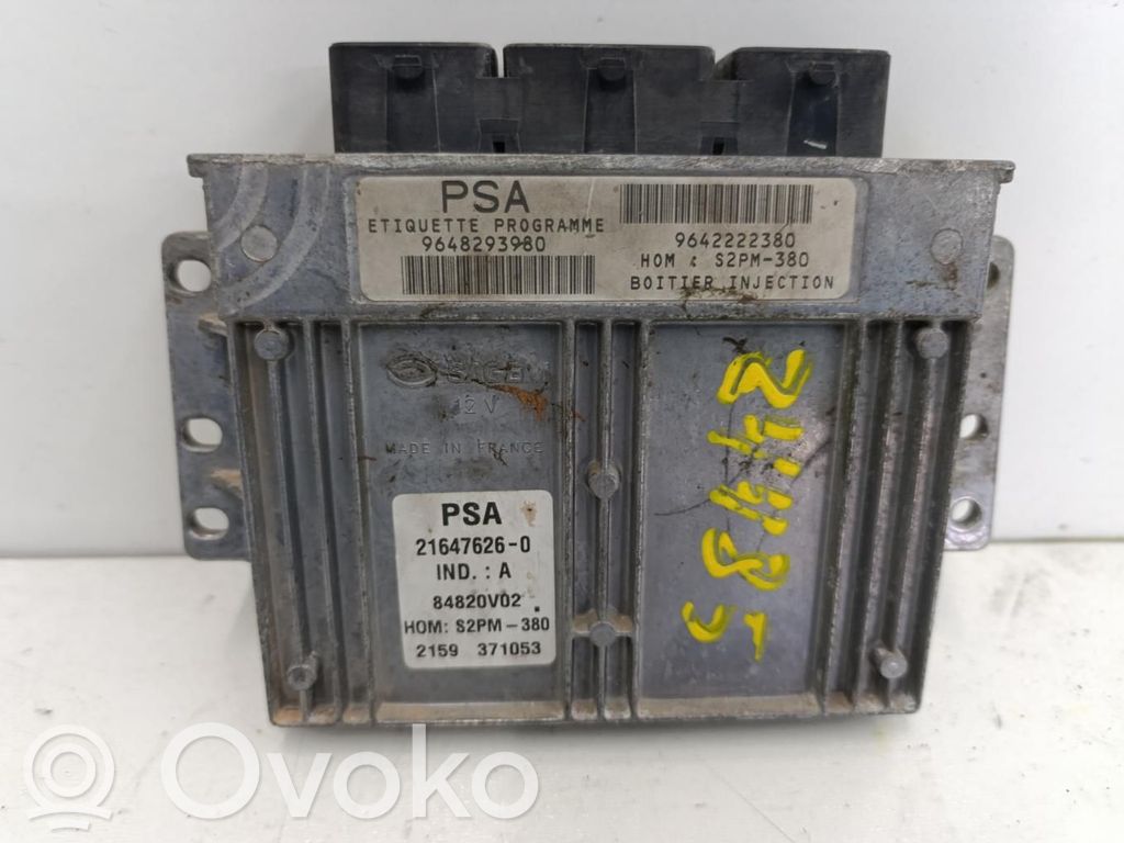 Unidad de control/módulo ECU del motor   9642222380