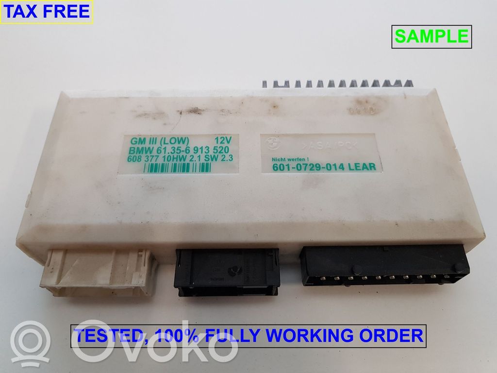 Central body control module   6901224,61356913520,61356901224,4376737,6901224,6913517,6913520,6922272,6938461,6942042,8352057,8369538,8373993,8374813,8376638,8376688,8378629,8380518,8381961