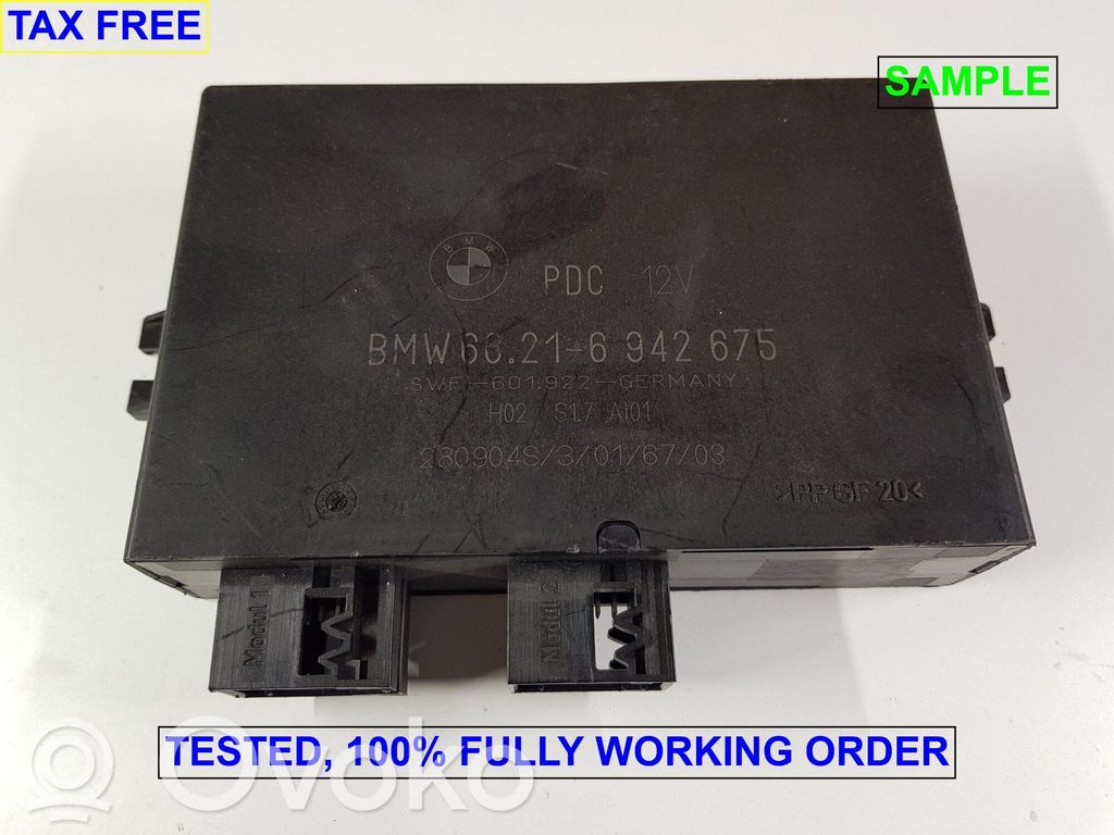 Parking PDC control unit/module   9129815,66216942675,66209129815,0413382,6900270,6904023,6916405,6921415,6942675,6958516,6985501,8363547,8370872,8381088,8385232,9112463,9116543,9119428,9129815