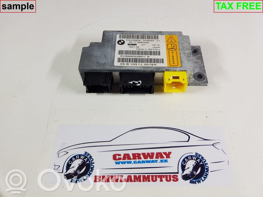 Airbag control unit/module   6970904,65776960226,65776970904,0153413,0393602,0407284,0412293,0413726,6946108,6949906,6960226,6970904