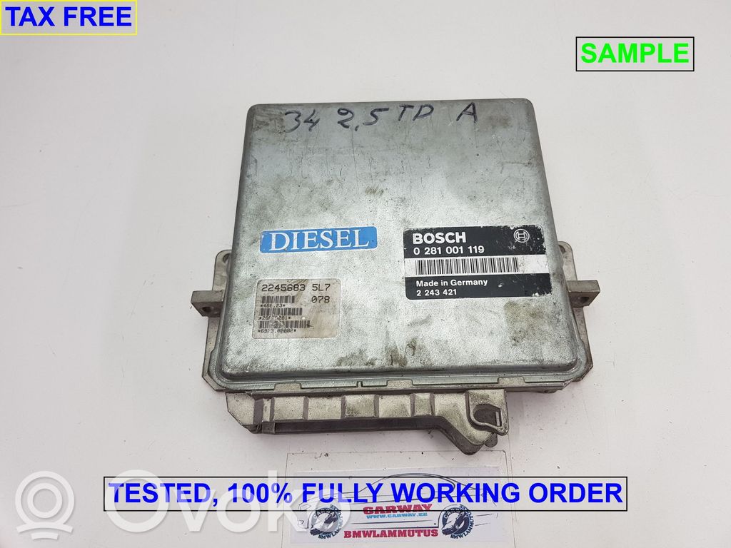 BMW 5 E34 Engine control unit/module 
