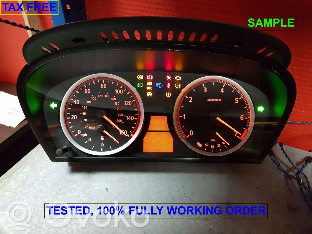 BMW 5 E60 E61 Speedometer (instrument cluster) 
