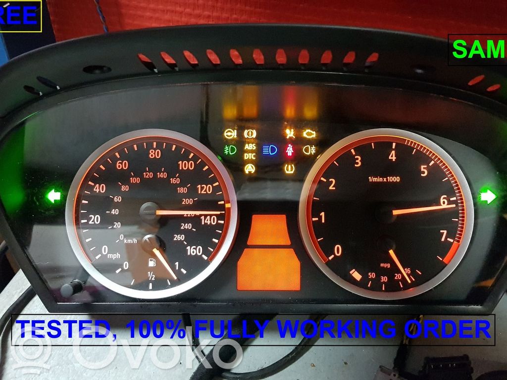 Speedometer (instrument cluster)   9135250,62116983150,62119135250,6968722,6971895,6974573,6983150,9130126,9135250,9149960,9153752,9168861,9177258,9194886