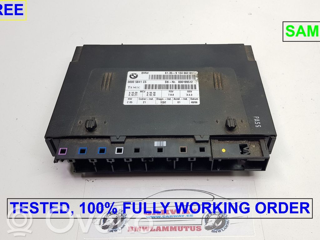Seat control module   9196936,61359134662,61359196936,6926358,9134662,9134667,9148265,9196936,9221861,9264974