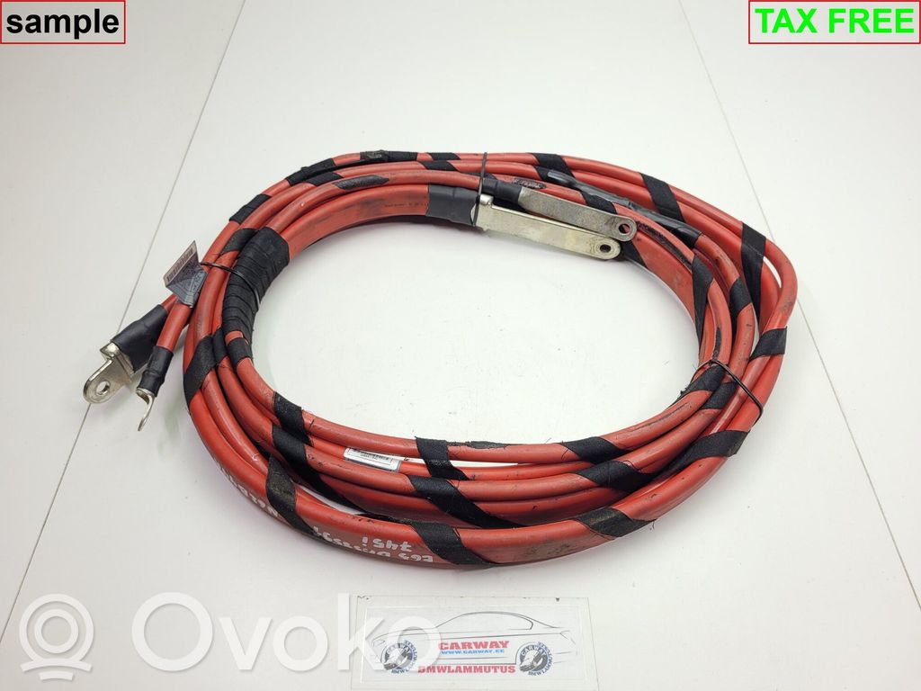 BMW 7 E65 E66 Pliusinis laidas (akumuliatoriaus) 