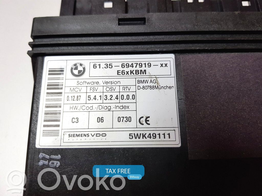BMW 5 E60 E61 Kėbulo modulis 