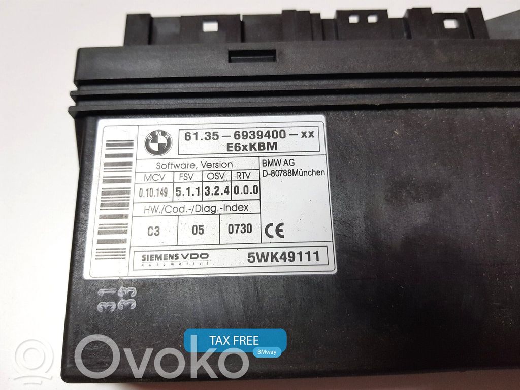 BMW 5 E60 E61 Kėbulo modulis 