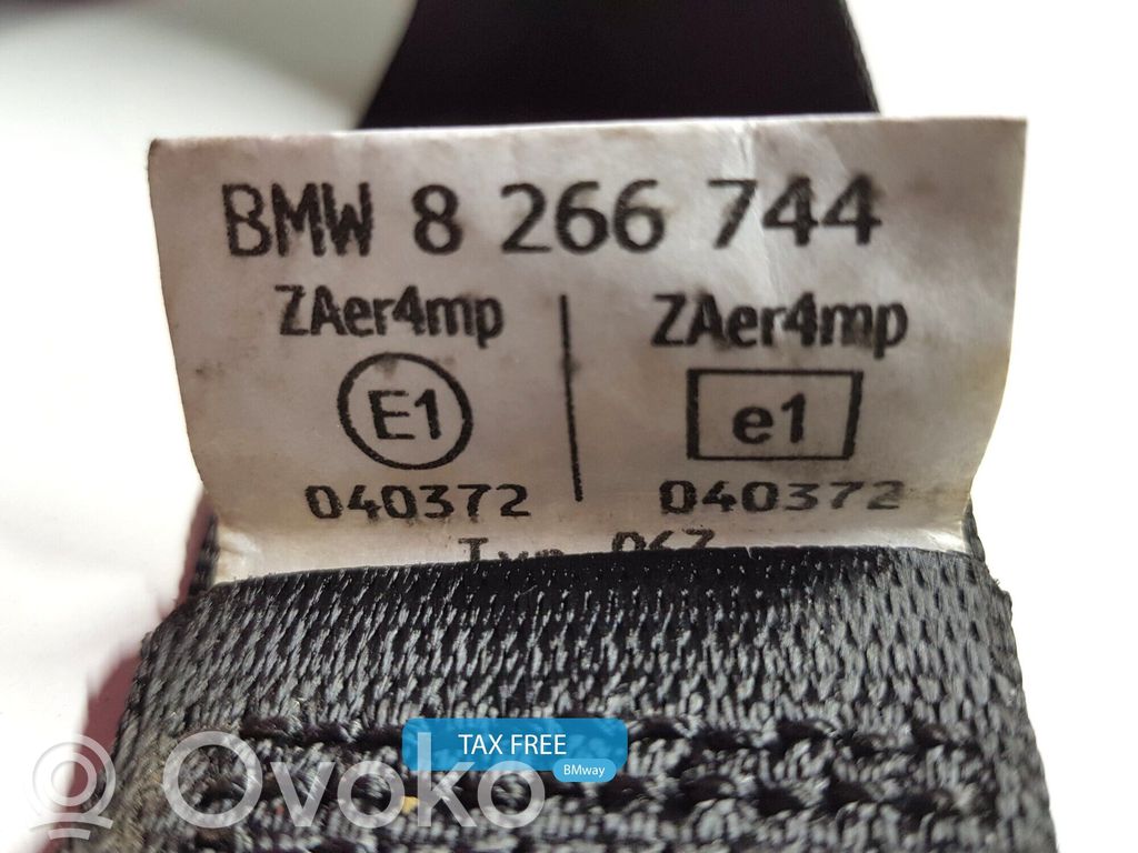 BMW 7 E65 E66 Cinturón delantero 