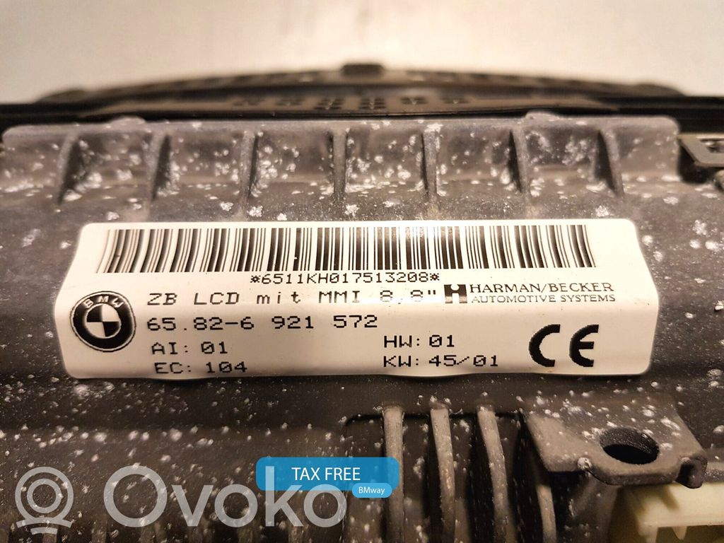 BMW 7 E65 E66 Bildschirm / Display / Anzeige 