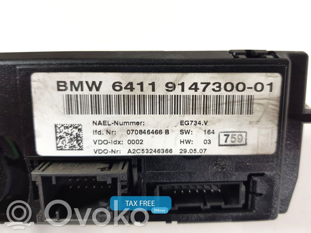 BMW 3 E92 E93 Panel klimatyzacji 