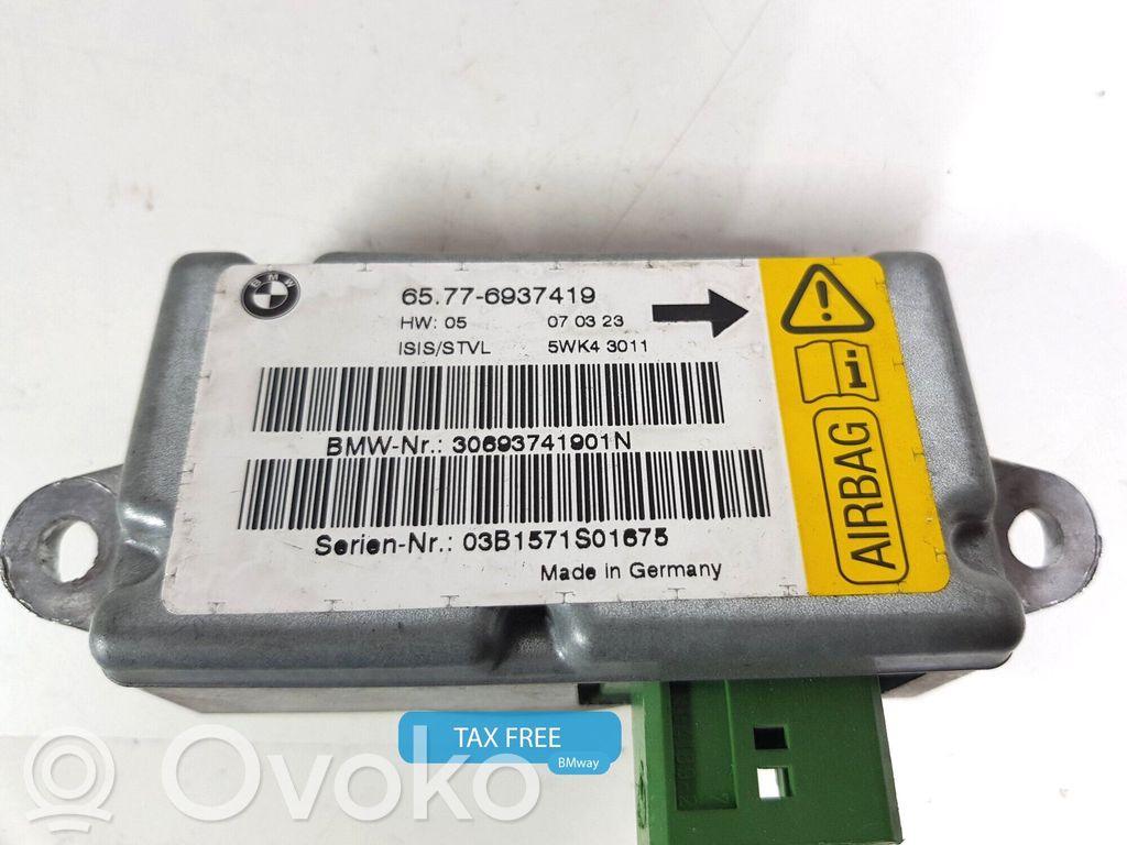BMW 7 E65 E66 Module de contrôle airbag 