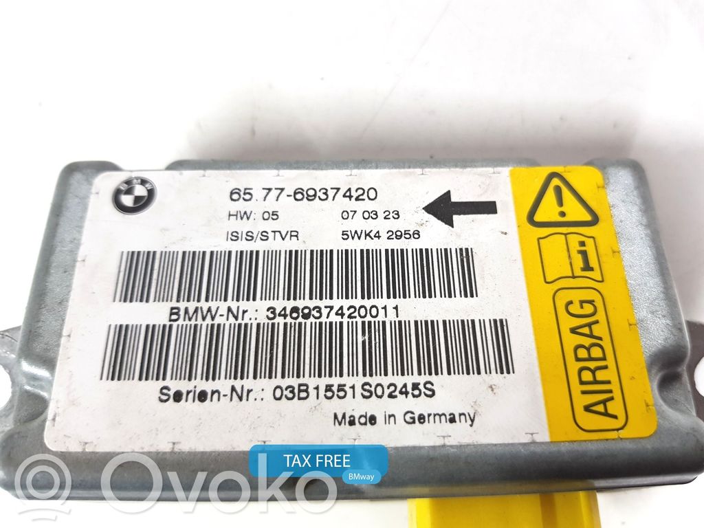 BMW 7 E65 E66 Turvatyynyn ohjainlaite/moduuli 