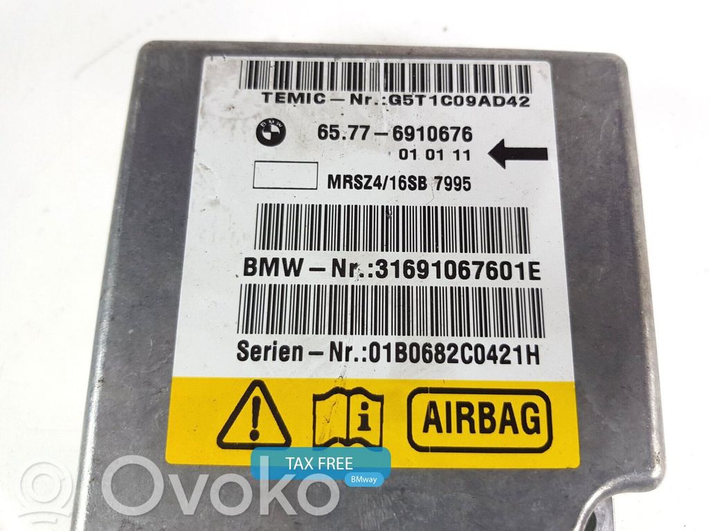 BMW 7 E38 Module de contrôle airbag 