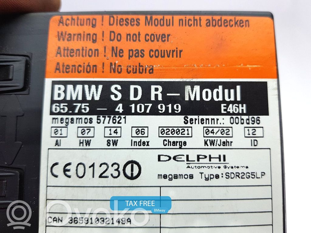BMW 3 E46 Alarm control unit/module 