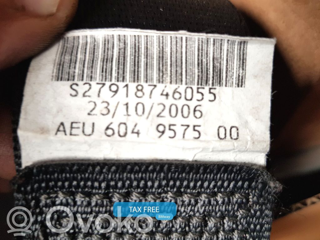 BMW 6 E63 E64 Front seatbelt 