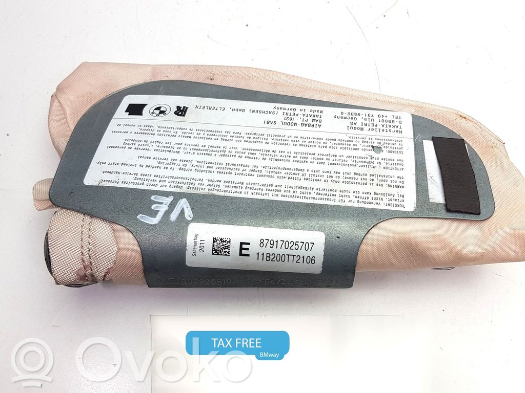 BMW 5 F10 F11 Poduszki powietrzne Airbag / Komplet 
