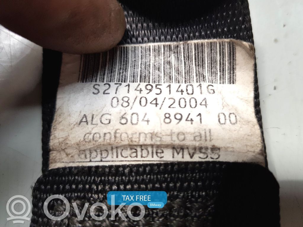 Saugos diržas priekinis   9138252,72117149514,72119138252,7149514,9138252