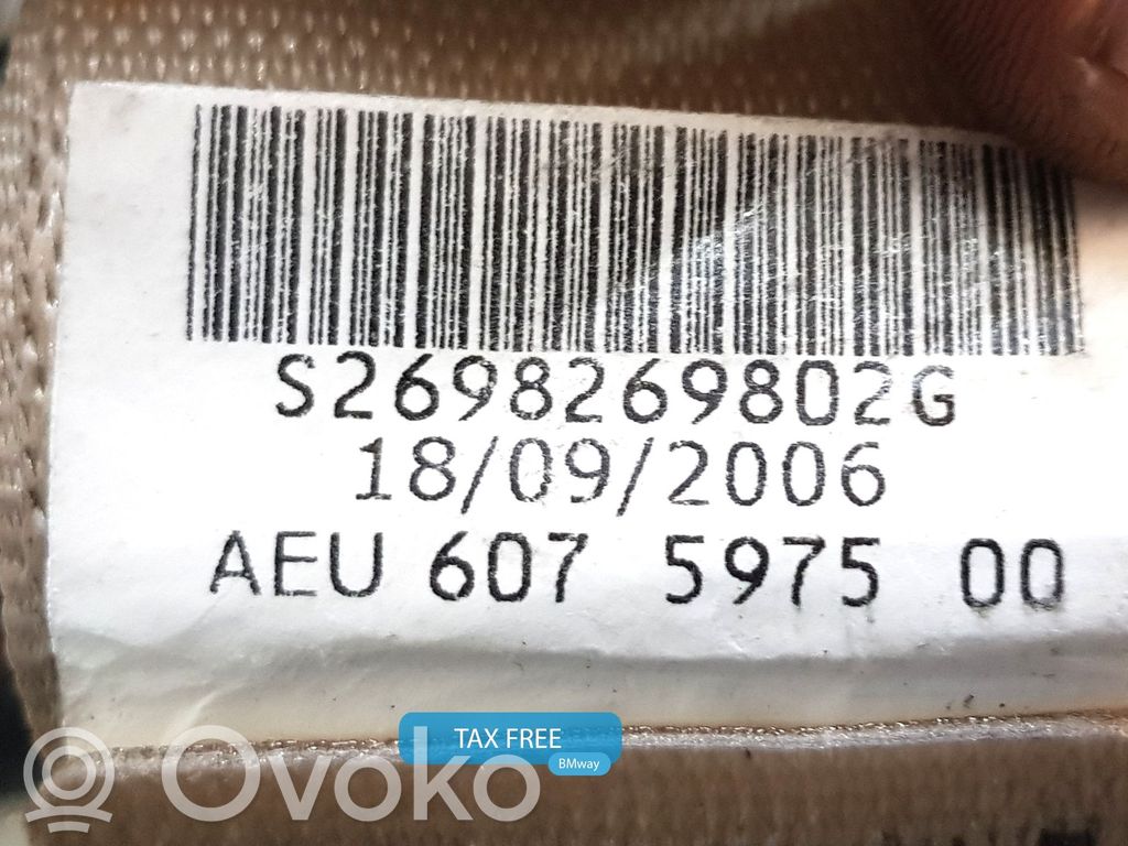 BMW 7 E65 E66 Etuistuimen turvavyö 