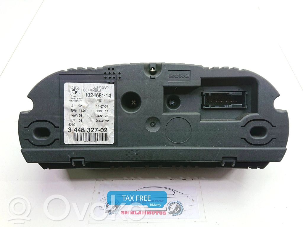 BMW X3 E83 Nopeusmittari (mittaristo) 