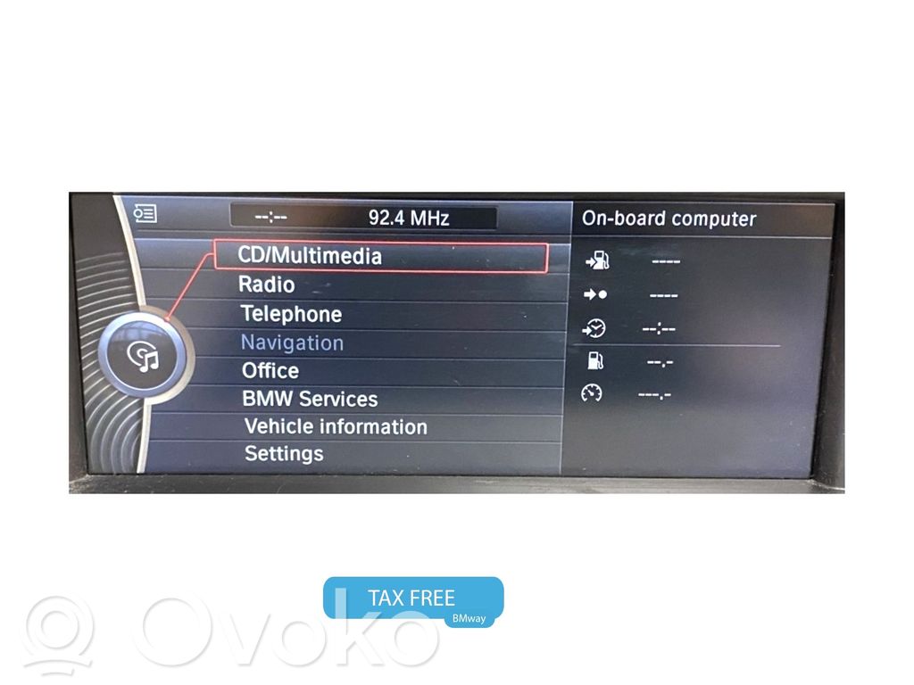 BMW 7 F01 F02 F03 F04 Monitor / wyświetlacz / ekran 